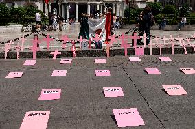 Demonstration Demanding Justice For Victims Of Feminicides - Mexico