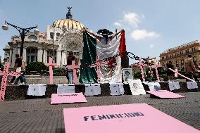 Demonstration Demanding Justice For Victims Of Feminicides - Mexico