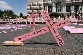 Demonstration Demanding Justice For Victims Of Feminicides - Mexico