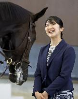 Princess Aiko visits horse park
