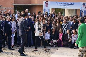 Queen Letizia Visit Cancer Research Center - Salamanca