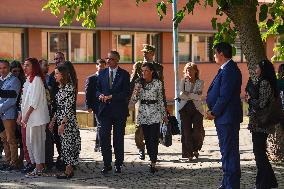 Queen Letizia Visit Cancer Research Center - Salamanca