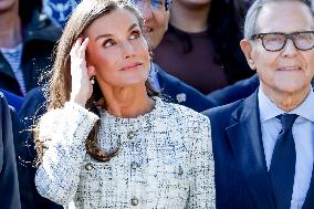 Queen Letizia Visit Cancer Research Center - Salamanca