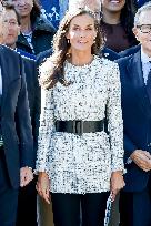 Queen Letizia Visit Cancer Research Center - Salamanca