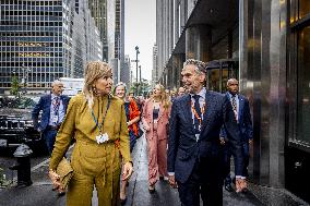 Princess Amalia and Queen Maxima On a Trip for The UN - NYC
