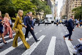 Princess Amalia and Queen Maxima On a Trip for The UN - NYC