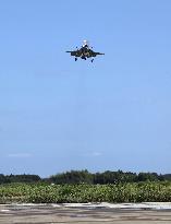 F-35B stealth fighter jet demonstration flight