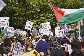 Pro-Palestine rally in New York