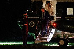DC: U.S. President Donald Trump Returns to White House from UN General Assembly in New York