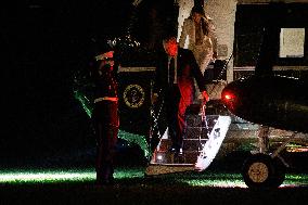 DC: U.S. President Donald Trump Returns to White House from UN General Assembly in New York