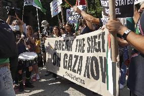 Pro-Palestine rally in New York