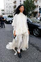 MFW - Alberta Ferretti Arrivals