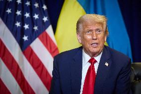 President Trump Meets with Ukrainian President Zelenskyy - NYC