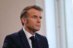 Emmanuel Macron Interviewed On BFMTV - NYC