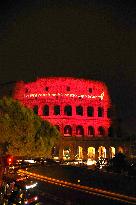 Colosseum Lights Up Pink For Breast Cancer Prevention Campaign - Rome