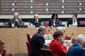 Hearing of Eric Trappier at the National Assembly - Paris