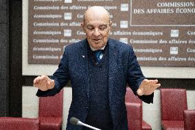 Hearing of Eric Trappier at the National Assembly - Paris