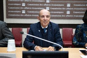 Hearing of Eric Trappier at the National Assembly - Paris