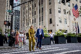 Queen Maxima And Princess Amalia Visit NYC