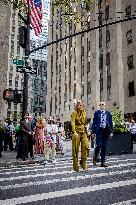 Queen Maxima And Princess Amalia Visit NYC