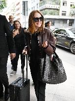 MFW - Julianne Moore At Her Hotel