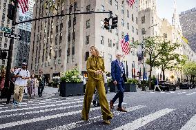 Queen Maxima And Princess Amalia Visit NYC