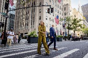 Queen Maxima And Princess Amalia Visit NYC
