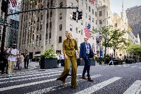 Queen Maxima And Princess Amalia Visit NYC