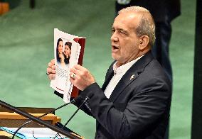 Pezeshkian Addresses the United Nations General Assembly