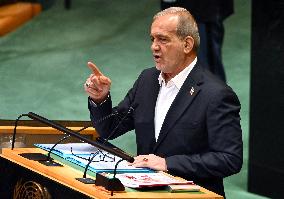 Pezeshkian Addresses the United Nations General Assembly