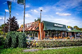 Flowers At McDonald's Where 15-Year-Old Was Killed By Police - Netherlands