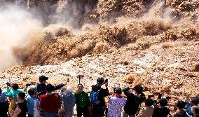 Hukou Waterfalls of Yellow River in Ji County