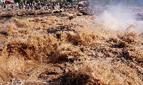 Hukou Waterfalls of Yellow River in Ji County
