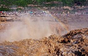 Hukou Waterfalls of Yellow River in Ji County