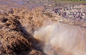 Hukou Waterfalls of Yellow River in Ji County