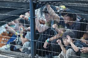 Carlos Alcaraz And Taylor Fritz Engage In Intense Training Session - Tokyo