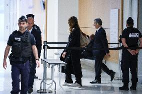 Nicolas Sarkozy Arrives At His Verdict Trial for illegal campaign financing from Lybia - Paris