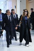 Nicolas Sarkozy Arrives At His Verdict Trial for illegal campaign financing from Lybia - Paris