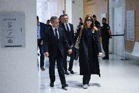 Nicolas Sarkozy Arrives At His Verdict Trial for illegal campaign financing from Lybia - Paris
