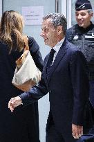 Nicolas Sarkozy Arrives At His Verdict Trial for illegal campaign financing from Lybia - Paris