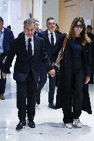 Nicolas Sarkozy Arrives At His Verdict Trial for illegal campaign financing from Lybia - Paris