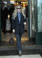 Barbara Berlusconi And Fabrizio Corona Leaving Sant'Ambroeus - Milan