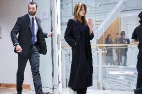 Carla Bruni And Louis Sarkozy At Verdict Trial For Illegal Campaign Financing From Lybia - Paris