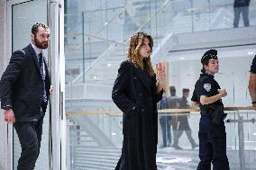 Carla Bruni And Louis Sarkozy At Verdict Trial For Illegal Campaign Financing From Lybia - Paris