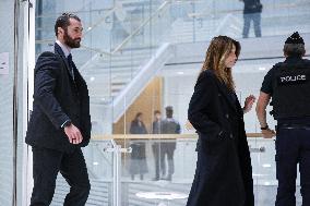 Carla Bruni And Louis Sarkozy At Verdict Trial For Illegal Campaign Financing From Lybia - Paris