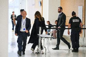 Carla Bruni And Louis Sarkozy At Verdict Trial For Illegal Campaign Financing From Lybia - Paris