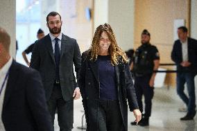 Carla Bruni And Louis Sarkozy At Verdict Trial For Illegal Campaign Financing From Lybia - Paris