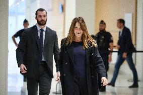Carla Bruni And Louis Sarkozy At Verdict Trial For Illegal Campaign Financing From Lybia - Paris