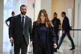 Carla Bruni And Louis Sarkozy At Verdict Trial For Illegal Campaign Financing From Lybia - Paris