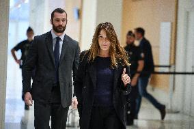 Carla Bruni And Louis Sarkozy At Verdict Trial For Illegal Campaign Financing From Lybia - Paris